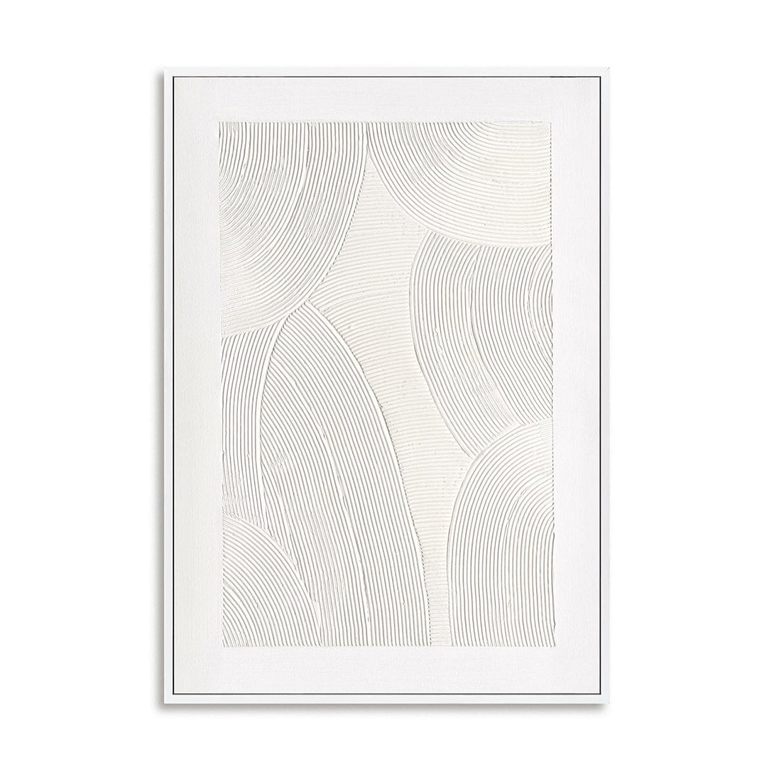 Graceful Whites - Minimalist Curved Abstract#M4631 Painting artwepaint 