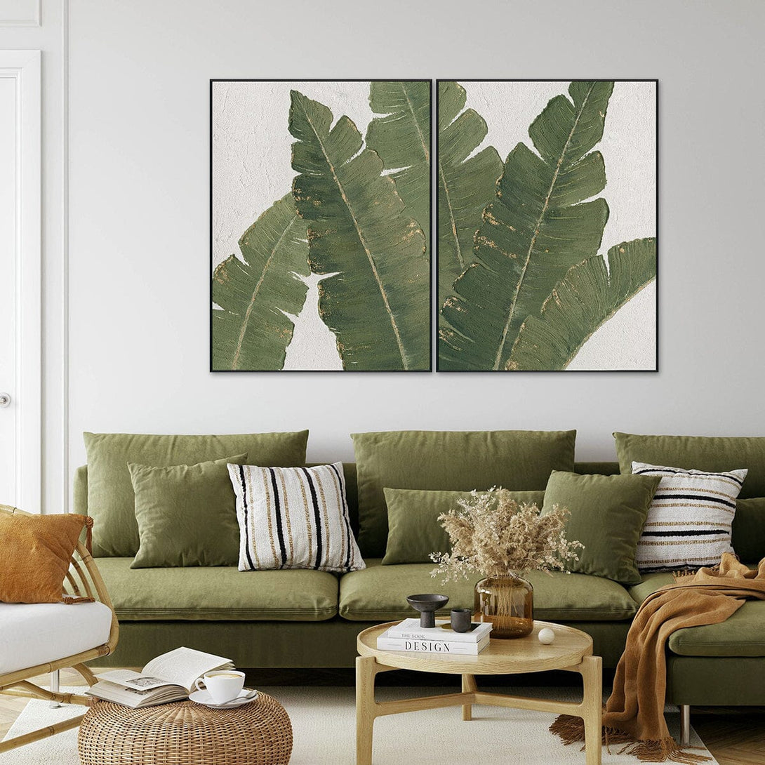 Green Realm - Tropical Leaf Small Painting #L0653 Painting artwepaint 