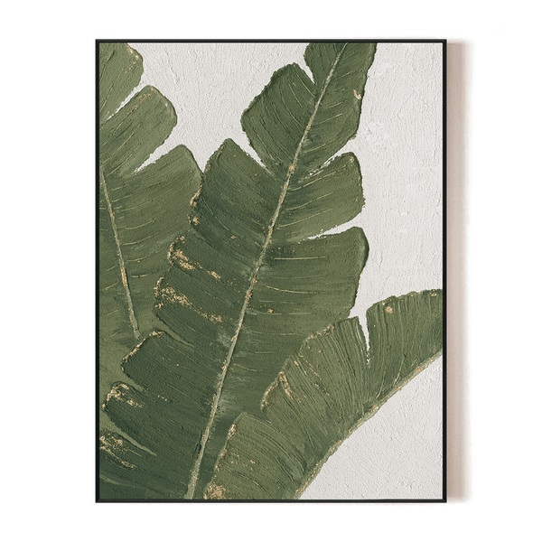 Green Realm - Tropical Leaf Small Painting #L0653 Painting artwepaint 