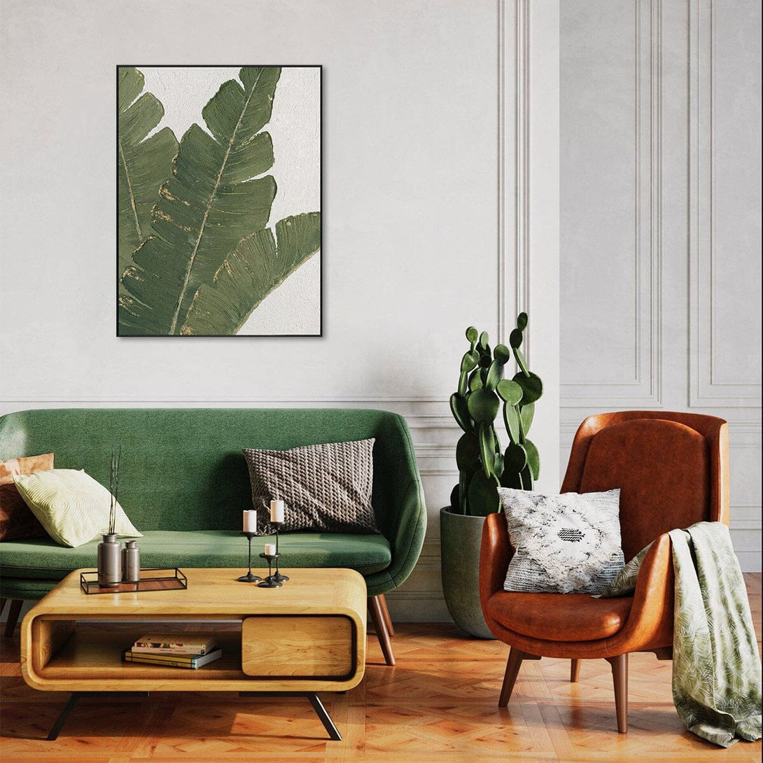 Green Realm - Tropical Leaf Small Painting #L0653 Painting artwepaint 