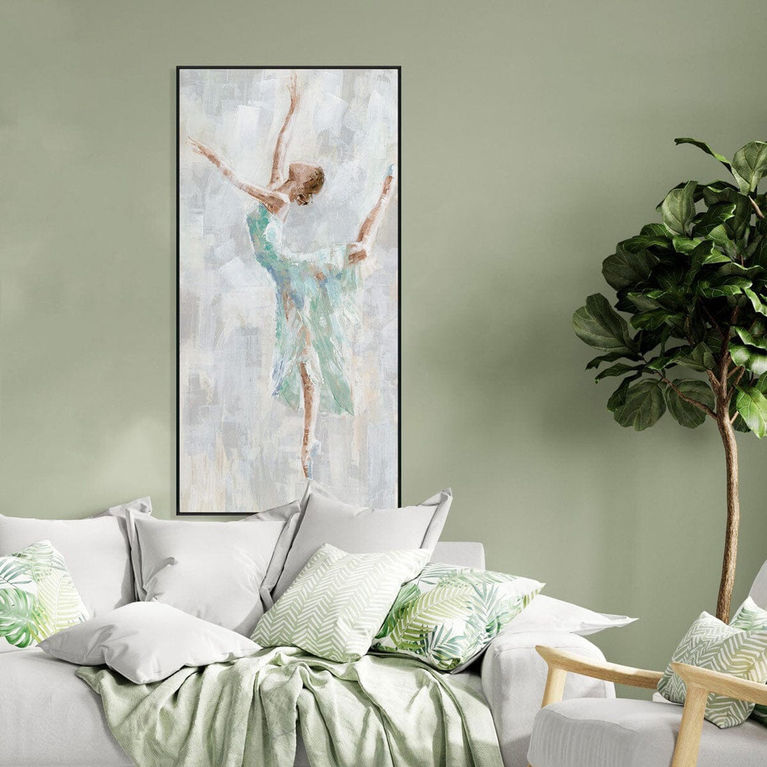 Green Rhythm - Ballet Dancer Painting#M0630 Painting artwepaint 
