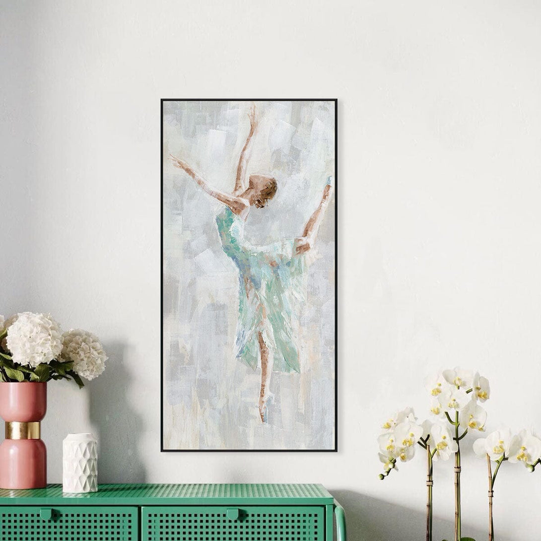 Green Rhythm - Ballet Dancer Painting#M0630 Painting artwepaint 