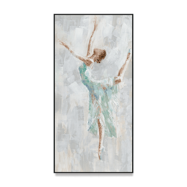 Green Rhythm - Ballet Dancer Painting#M0630 Painting artwepaint 