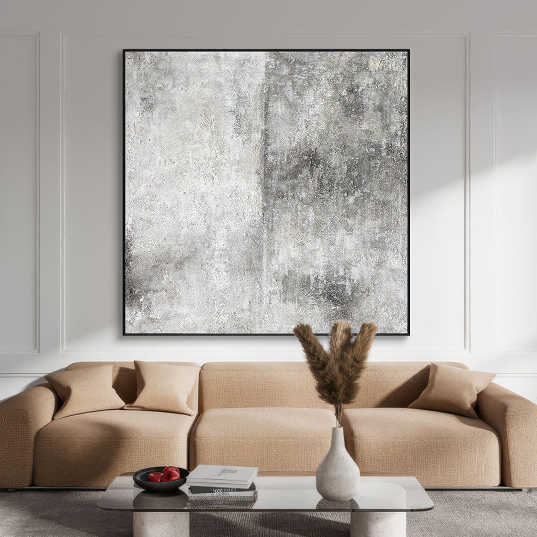 Grey Shadows - Textured Abstract Glow #J3632 Painting artwepaint 