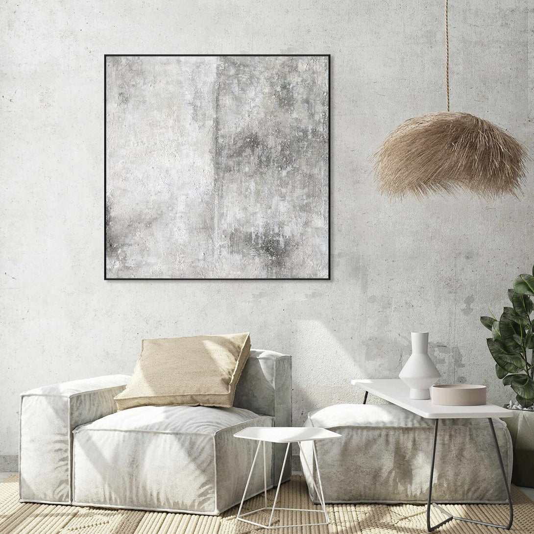 Grey Shadows - Textured Abstract Glow #J3632 Painting artwepaint 