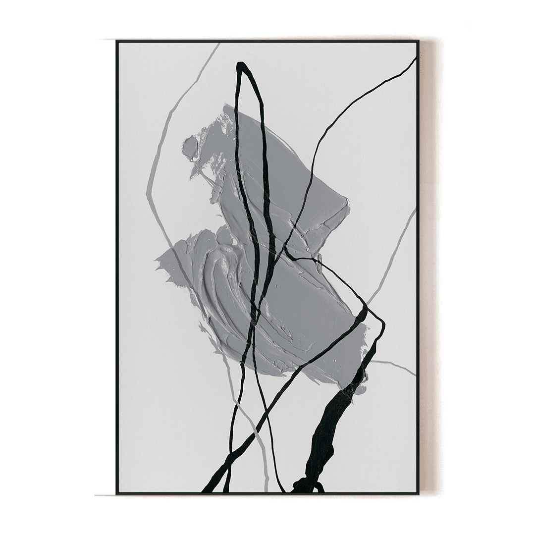 Grey Trace – Minimal Abstract Painting#L5916 Painting artwepaint 