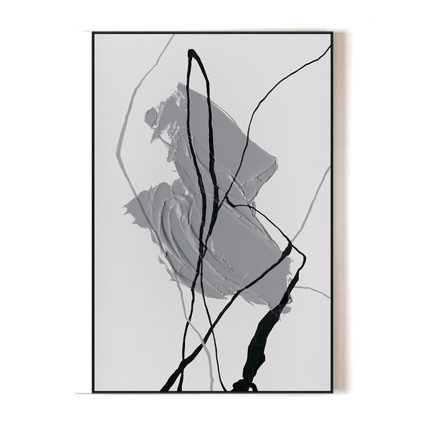 Grey Trace – Minimal Abstract Painting#L5916 Painting artwepaint 