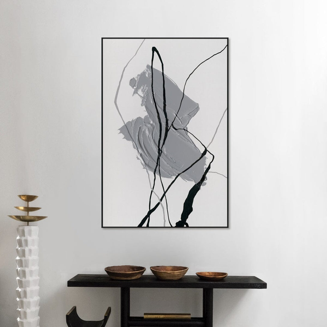 Grey Trace – Minimal Abstract Painting#L5916 Painting artwepaint 