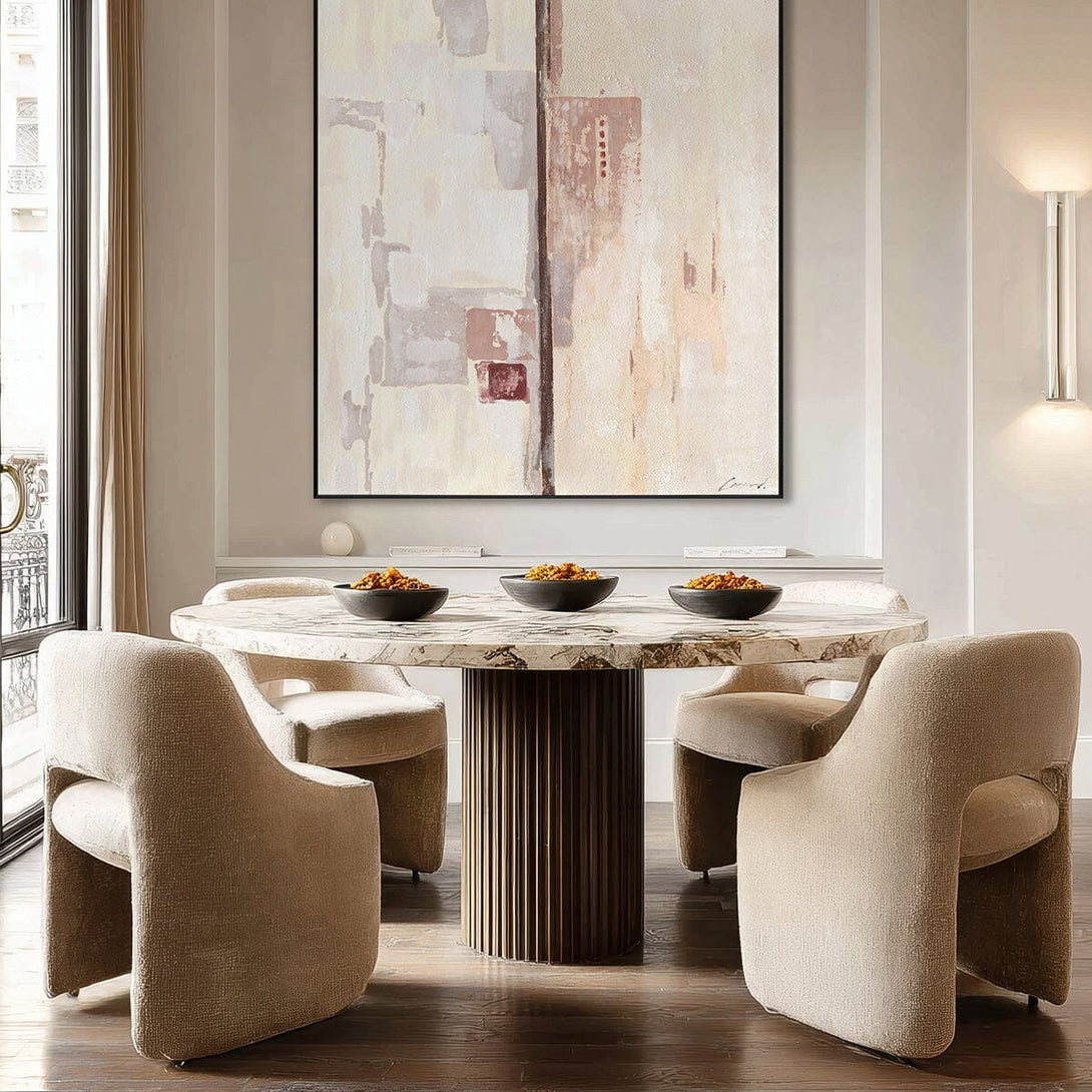 Harmony - Beige Abstract Painting#M5549 Painting artwepaint 