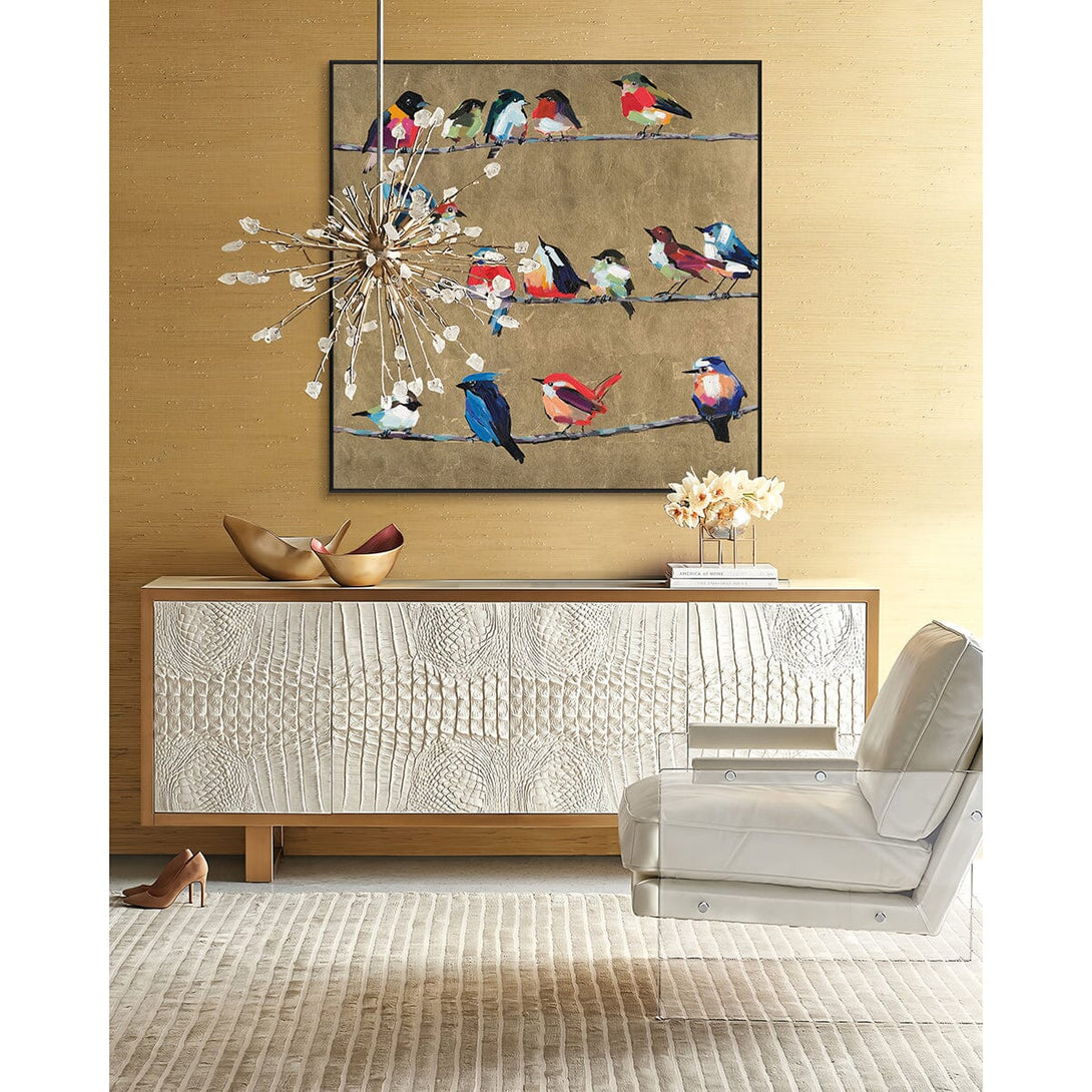 Harmony Flock – Colorful Birds Abstract Painting #L5903 Painting artwepaint 