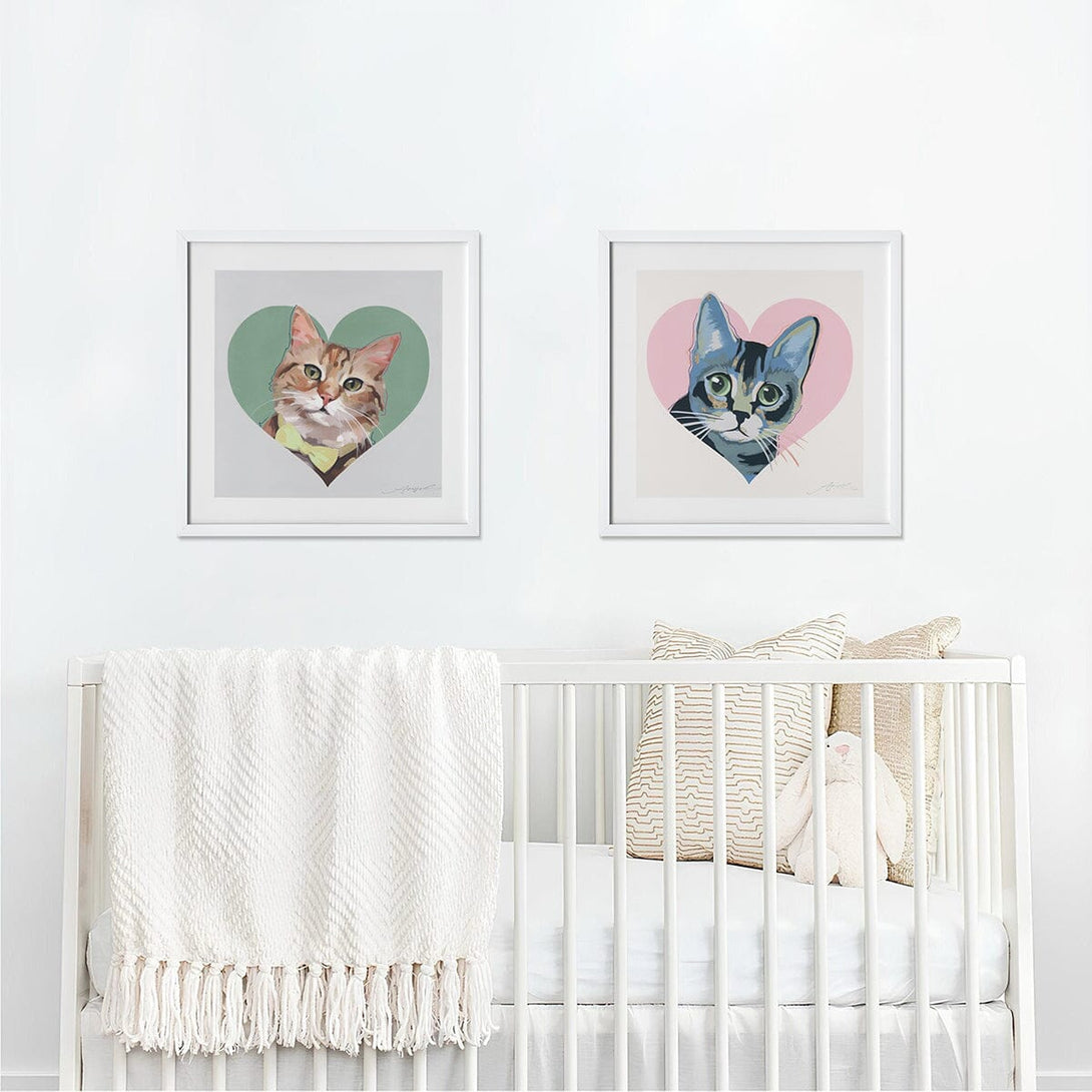Heart Whisper - Pop Art Cat Painting#M6965 Painting artwepaint 