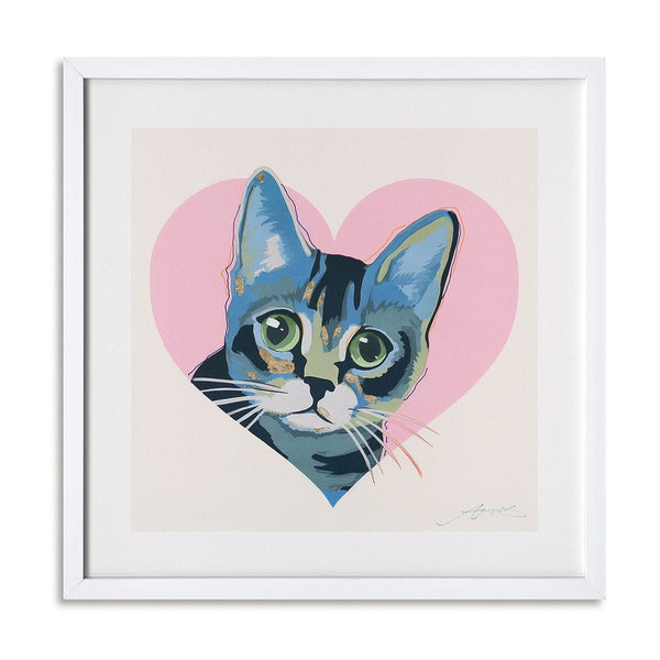 Heart Whisper - Pop Art Cat Painting#M6965 Painting artwepaint 