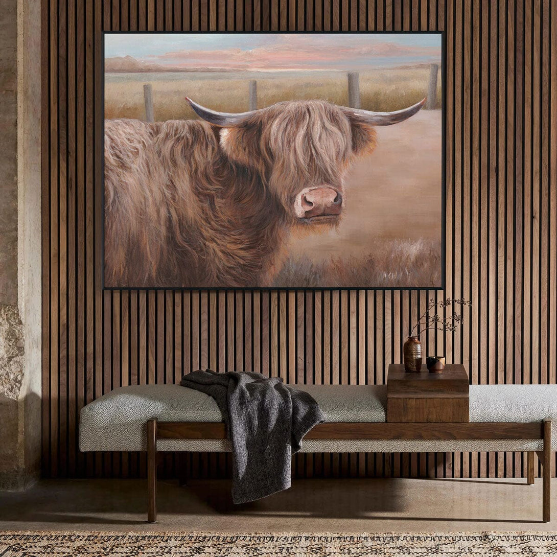 Highland Cow Charm - Pastoral Realism Painting#L4690 Painting artwepaint 