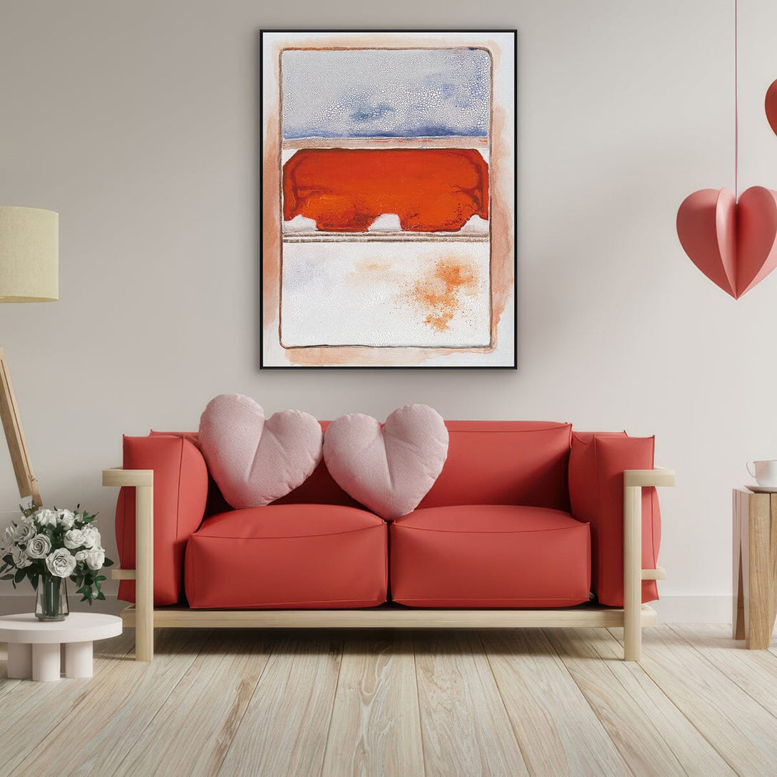 Horizon Glow-Orange Abstract Expression #I1709 Painting artwepaint 
