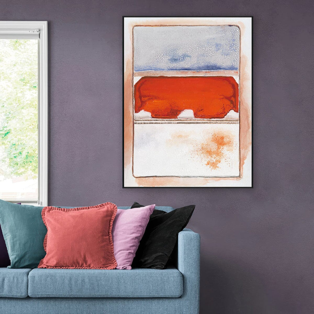 Horizon Glow-Orange Abstract Expression #I1709 Painting artwepaint 