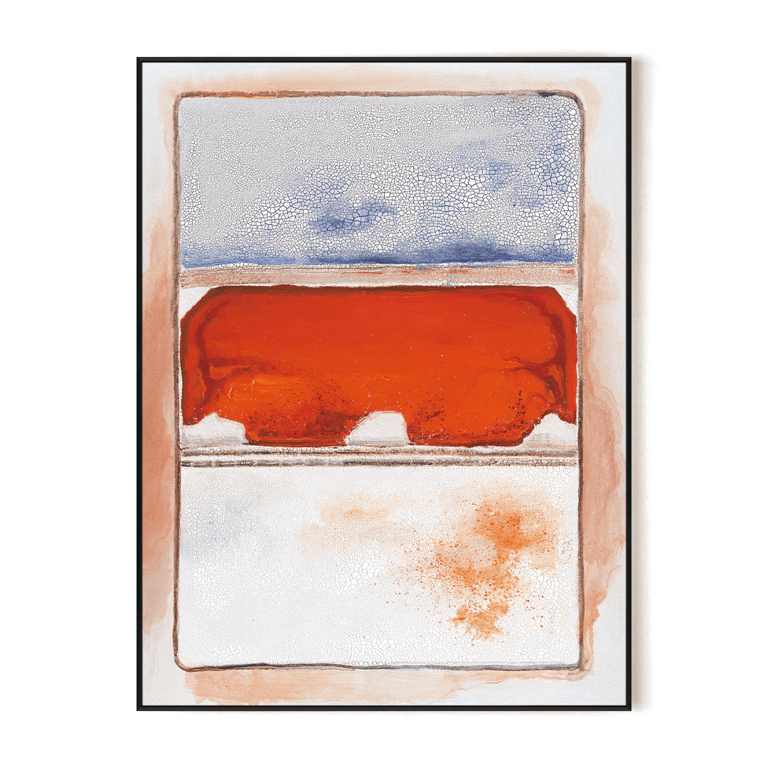 Horizon Glow-Orange Abstract Expression #I1709 Painting artwepaint 