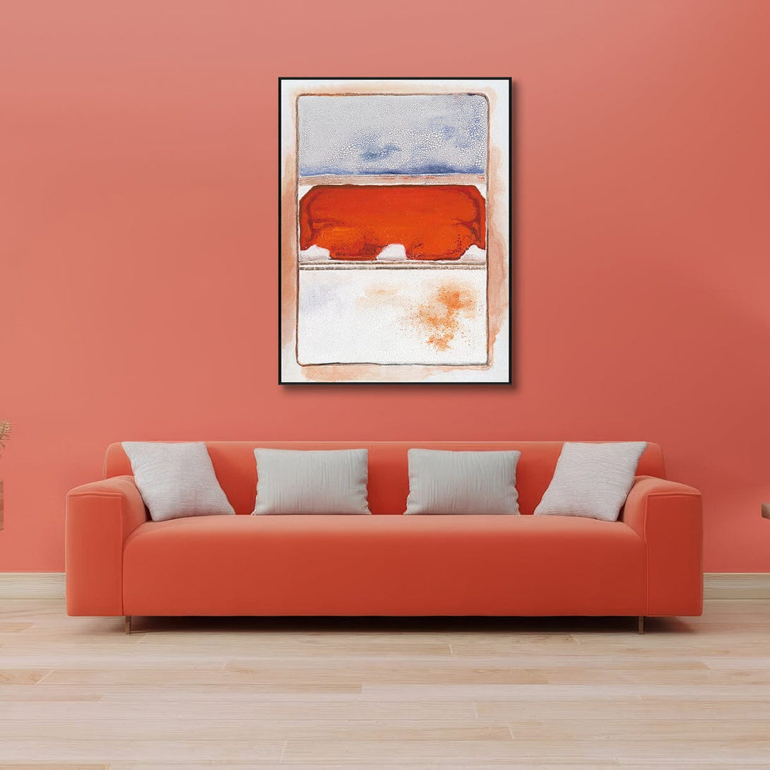 Horizon Glow-Orange Abstract Expression #I1709 Painting artwepaint 