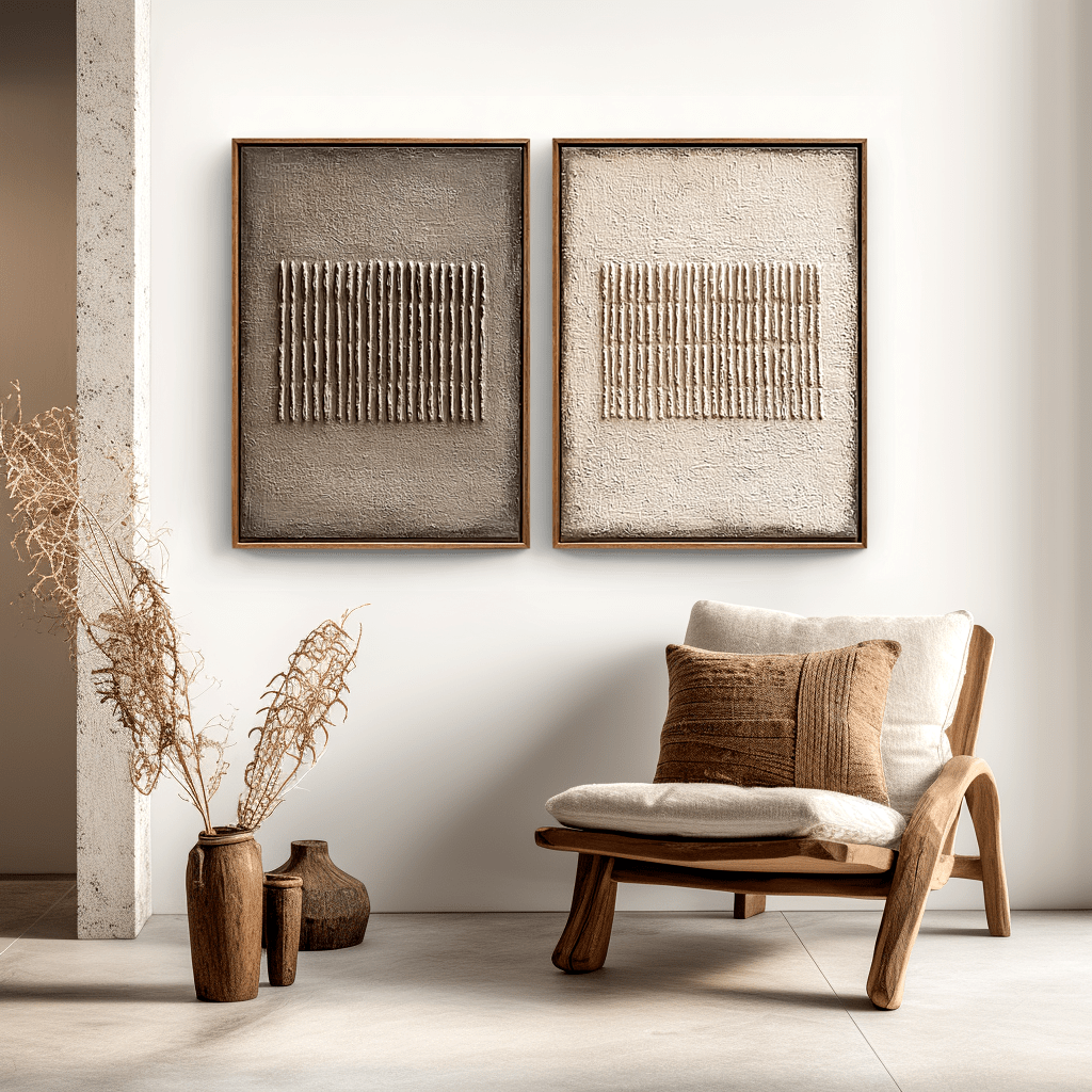 Horizon Silence – Wabi-Sabi Texture Duo #awp81 Painting artwepaint 