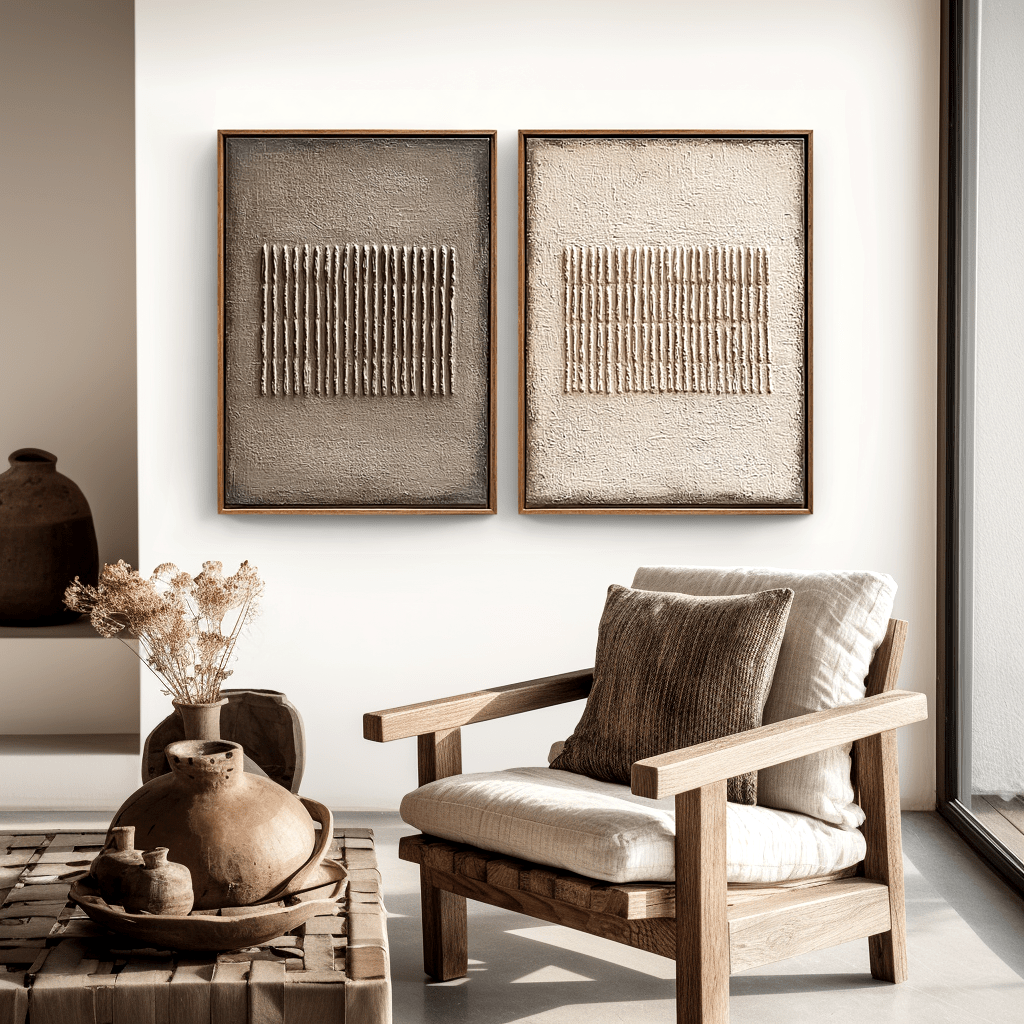 Horizon Silence – Wabi-Sabi Texture Duo #awp81 Painting artwepaint 