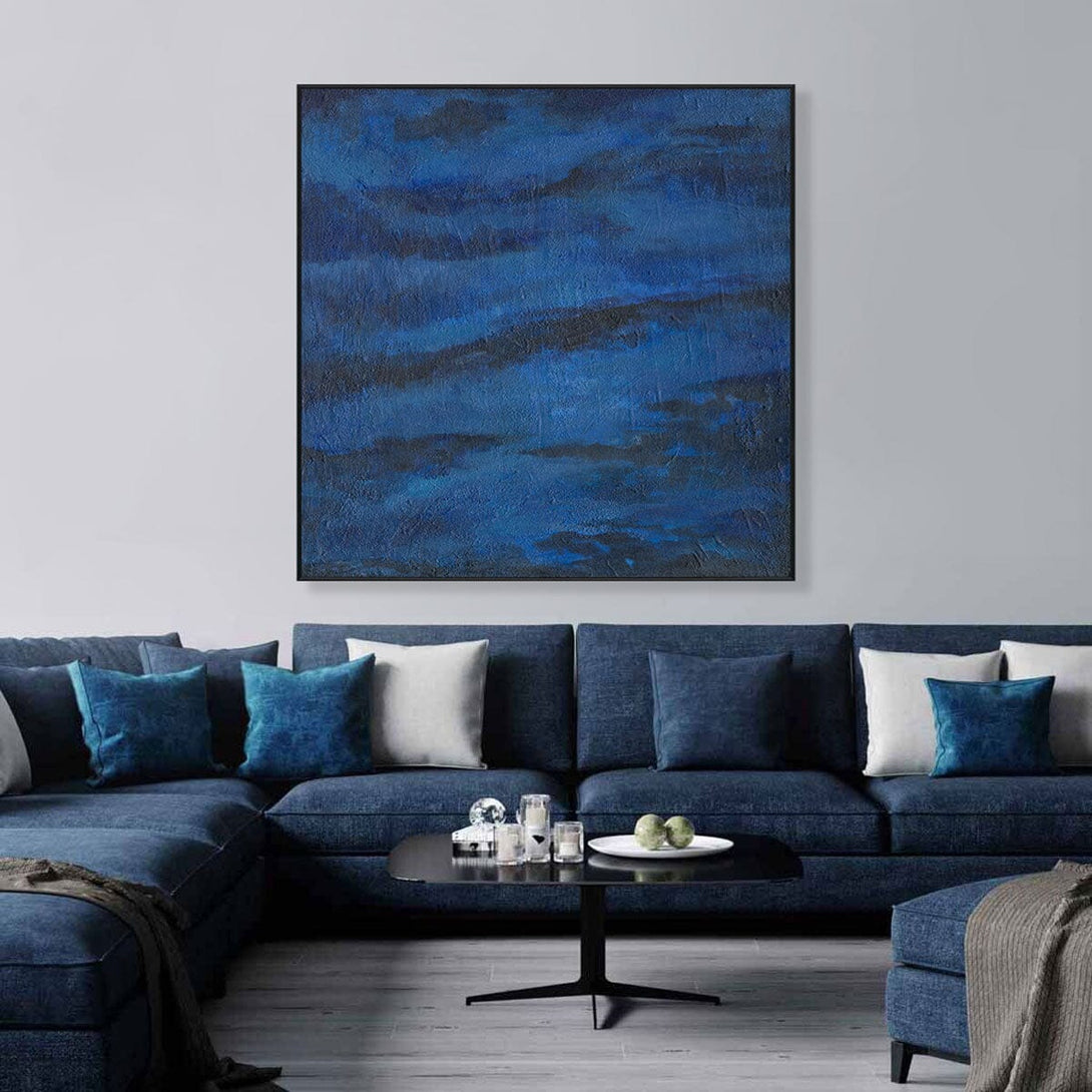 Indigo Reverie - Abstract Night Canvas #J0686 Painting artwepaint 