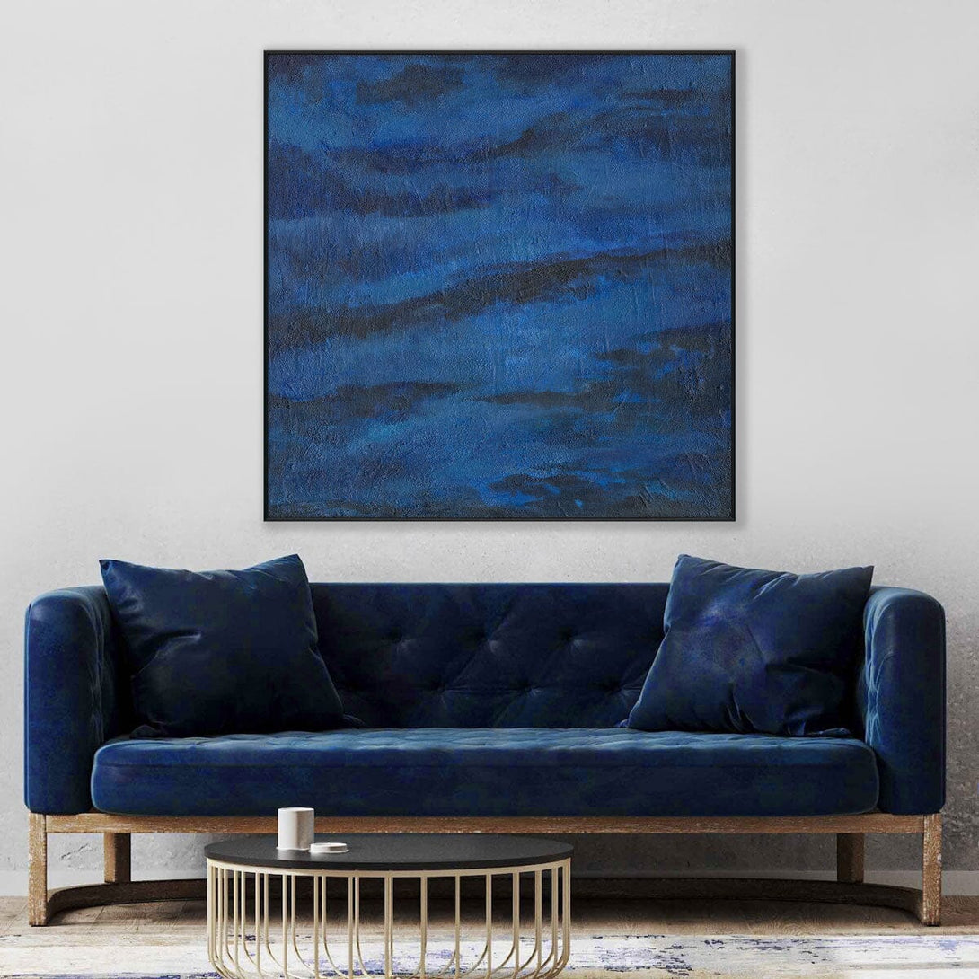 Indigo Reverie - Abstract Night Canvas #J0686 Painting artwepaint 
