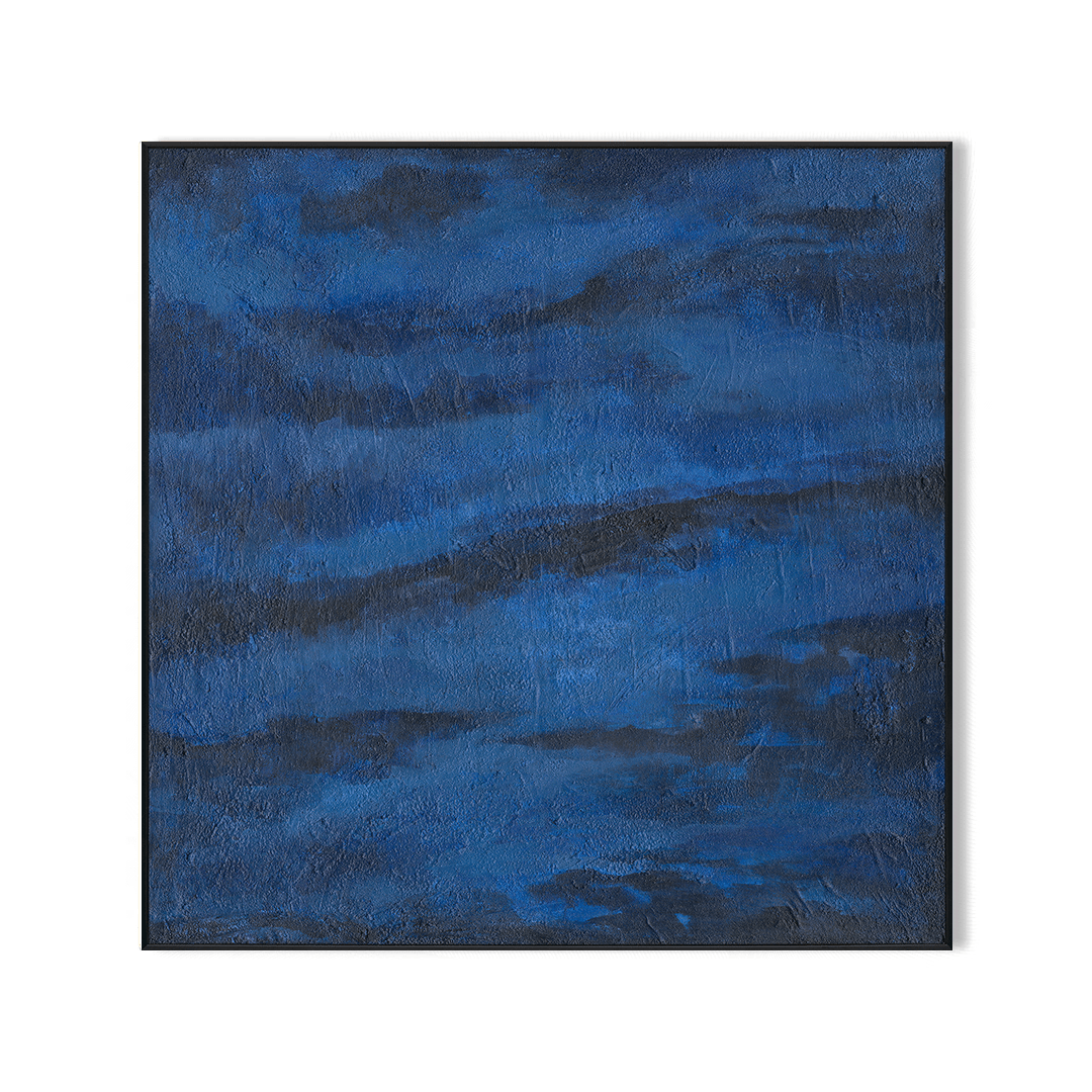 Indigo Reverie - Abstract Night Canvas #J0686 Painting artwepaint 