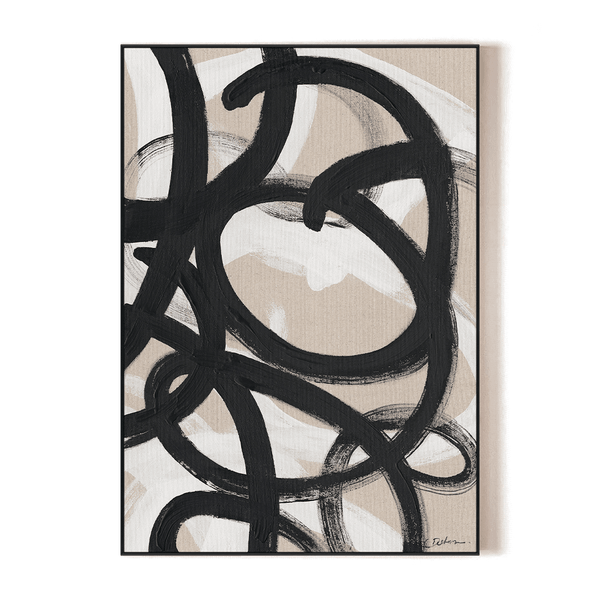 Ink Harmony-Black White Minimalist Painting#P5945 Painting artwepaint 