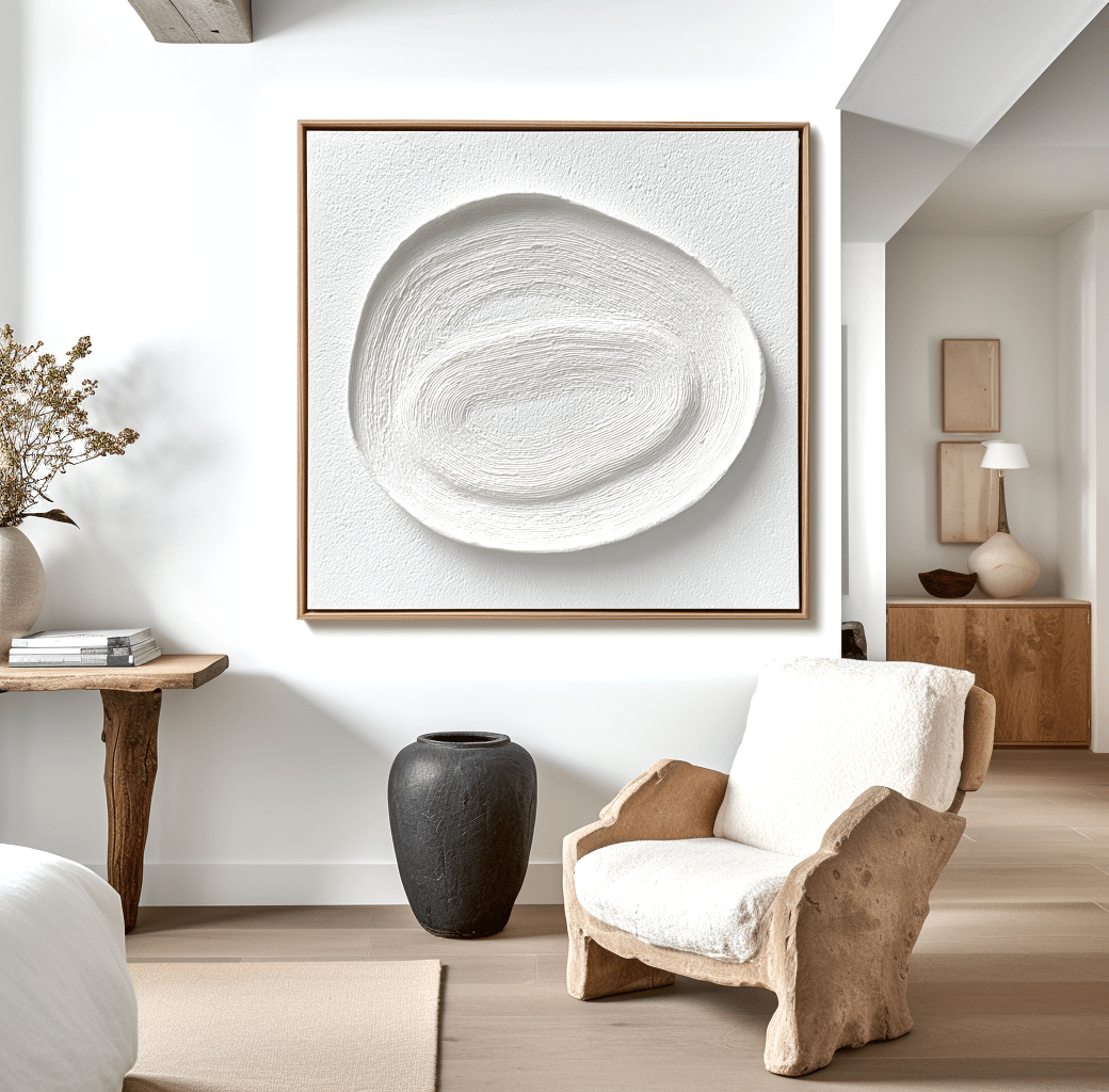 Inner Orbit – White Layered Texture Painting #awp25 Painting artwepaint 