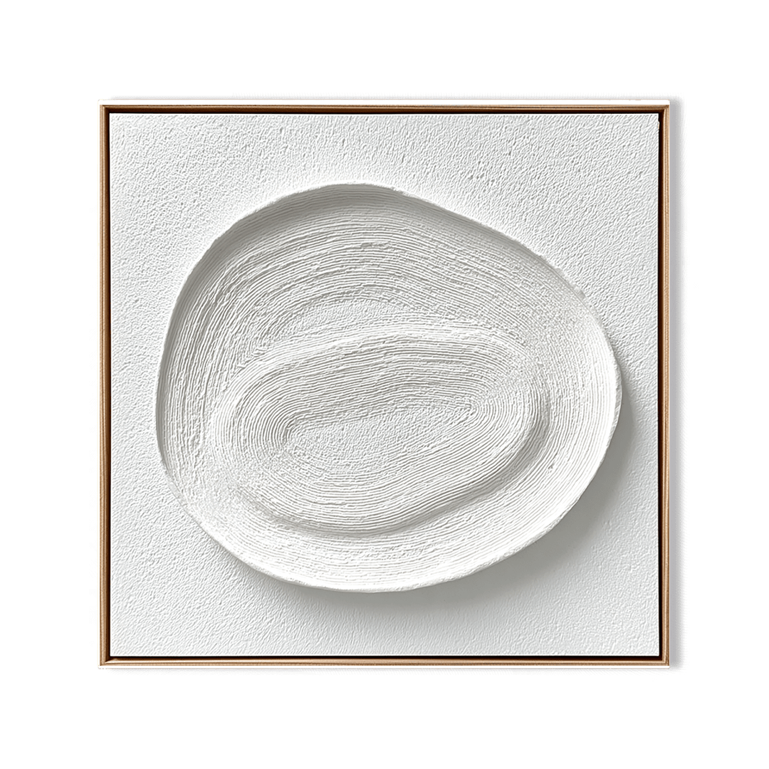 Inner Orbit – White Layered Texture Painting #awp25 Painting artwepaint 