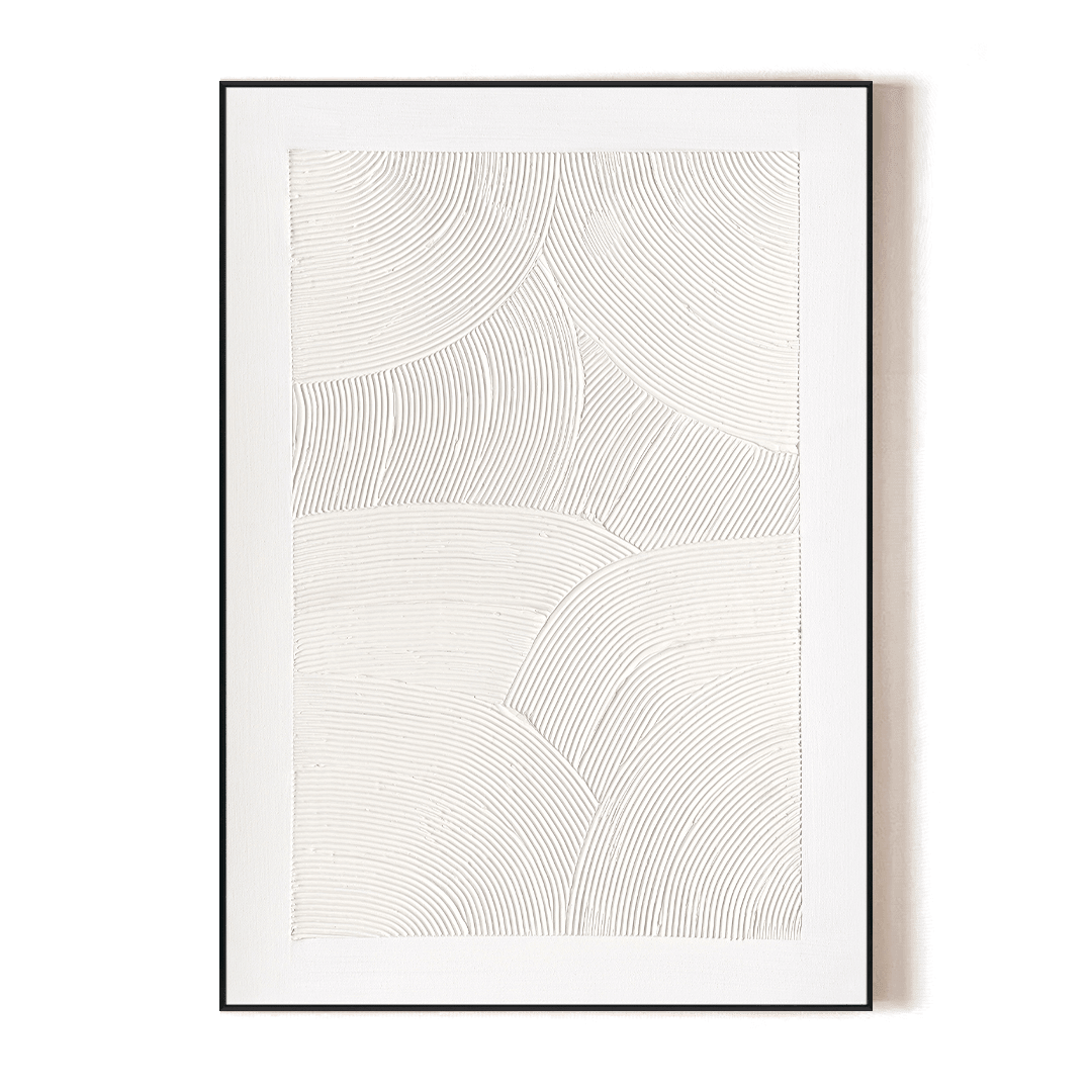 Intersecting Whites - Minimalist Line Texture#M4630 Painting artwepaint 