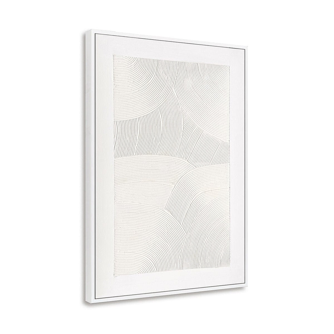 Intersecting Whites - Minimalist Line Texture#M4630 Painting artwepaint 