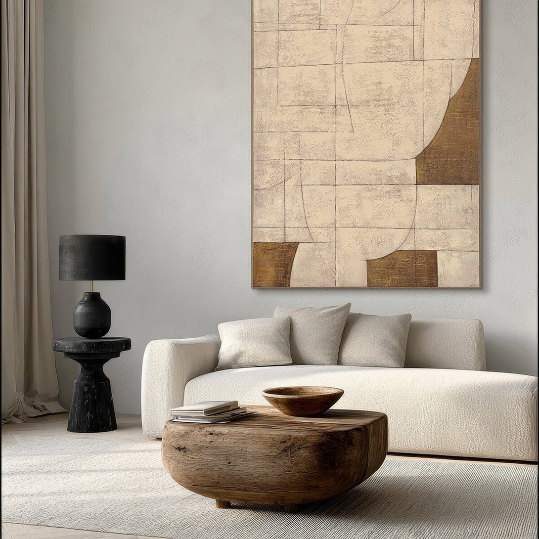 Interwoven Serenity - Geometric Texture Art #R2546 Painting artwepaint 