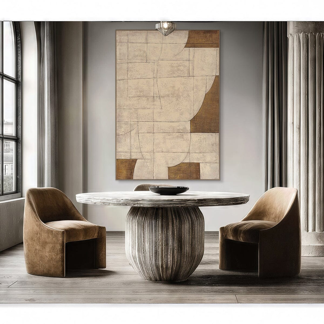 Interwoven Serenity - Geometric Texture Art #R2546 Painting artwepaint 