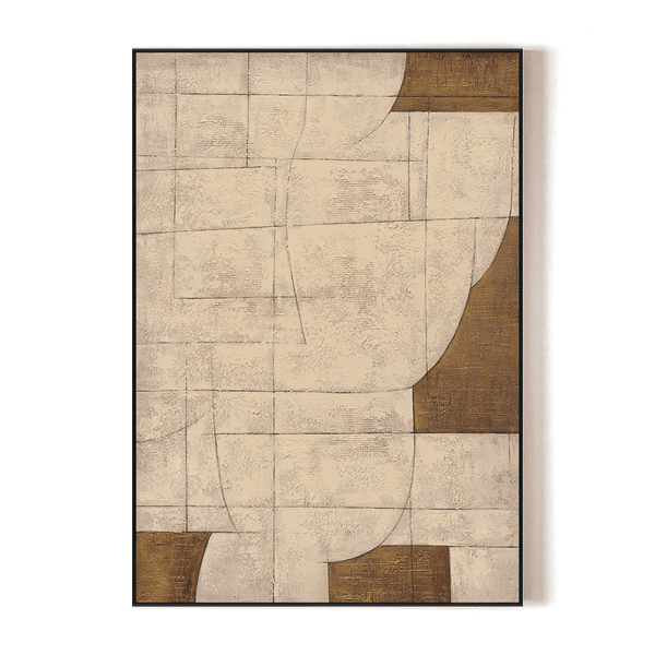 Interwoven Serenity - Geometric Texture Art #R2546 Painting artwepaint 