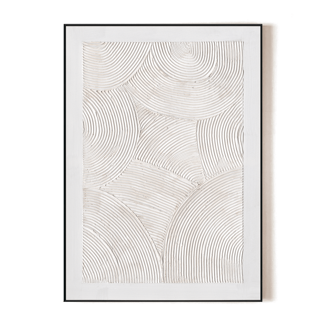 Interwoven Whites - Minimalist Textured Art#M4628 Painting artwepaint 