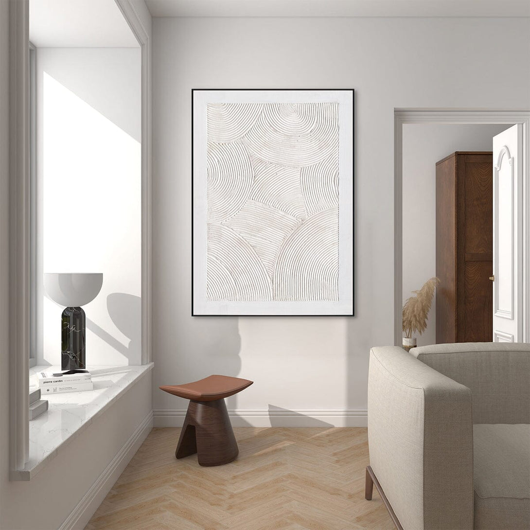 Interwoven Whites - Minimalist Textured Art#M4628 Painting artwepaint 