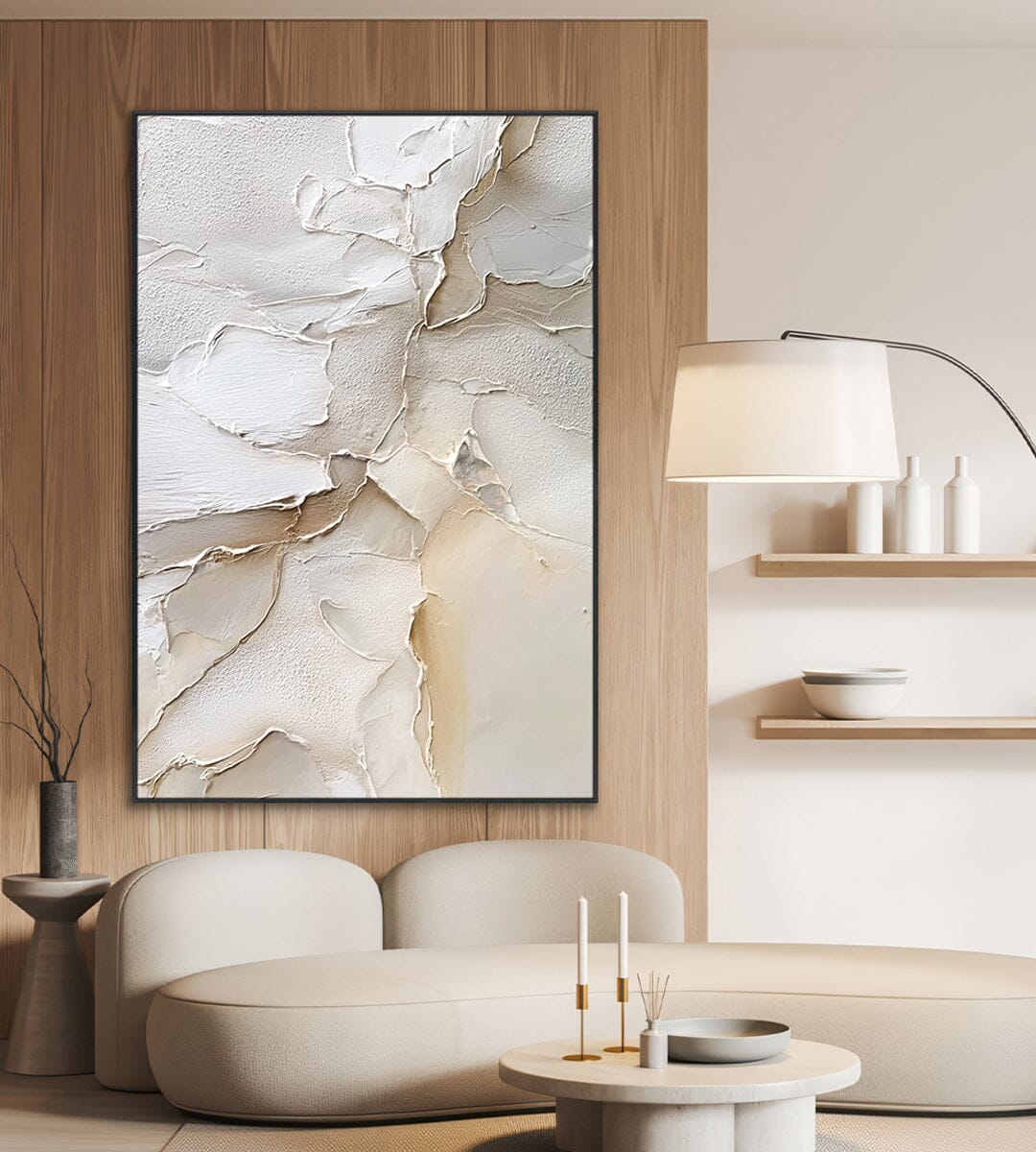 Ivory Layers – Neutral Textured Painting #43 Painting artwepaint 