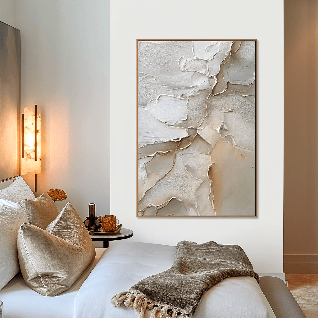 Ivory Layers – Neutral Textured Painting #43 Painting artwepaint 