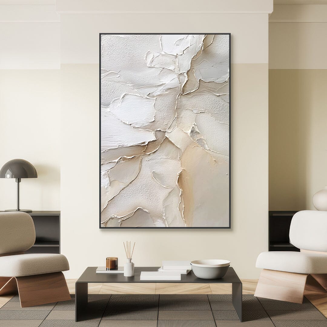 Ivory Layers – Neutral Textured Painting #43 Painting artwepaint 