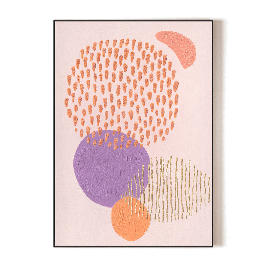 Lilac Whisper - Coral Textured Abstract #J4032 Painting artwepaint 