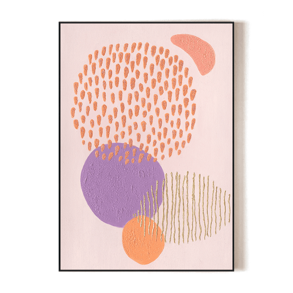 Lilac Whisper - Coral Textured Abstract #J4032 Painting artwepaint 