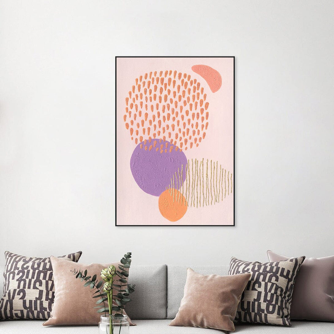 Lilac Whisper - Coral Textured Abstract #J4032 Painting artwepaint 