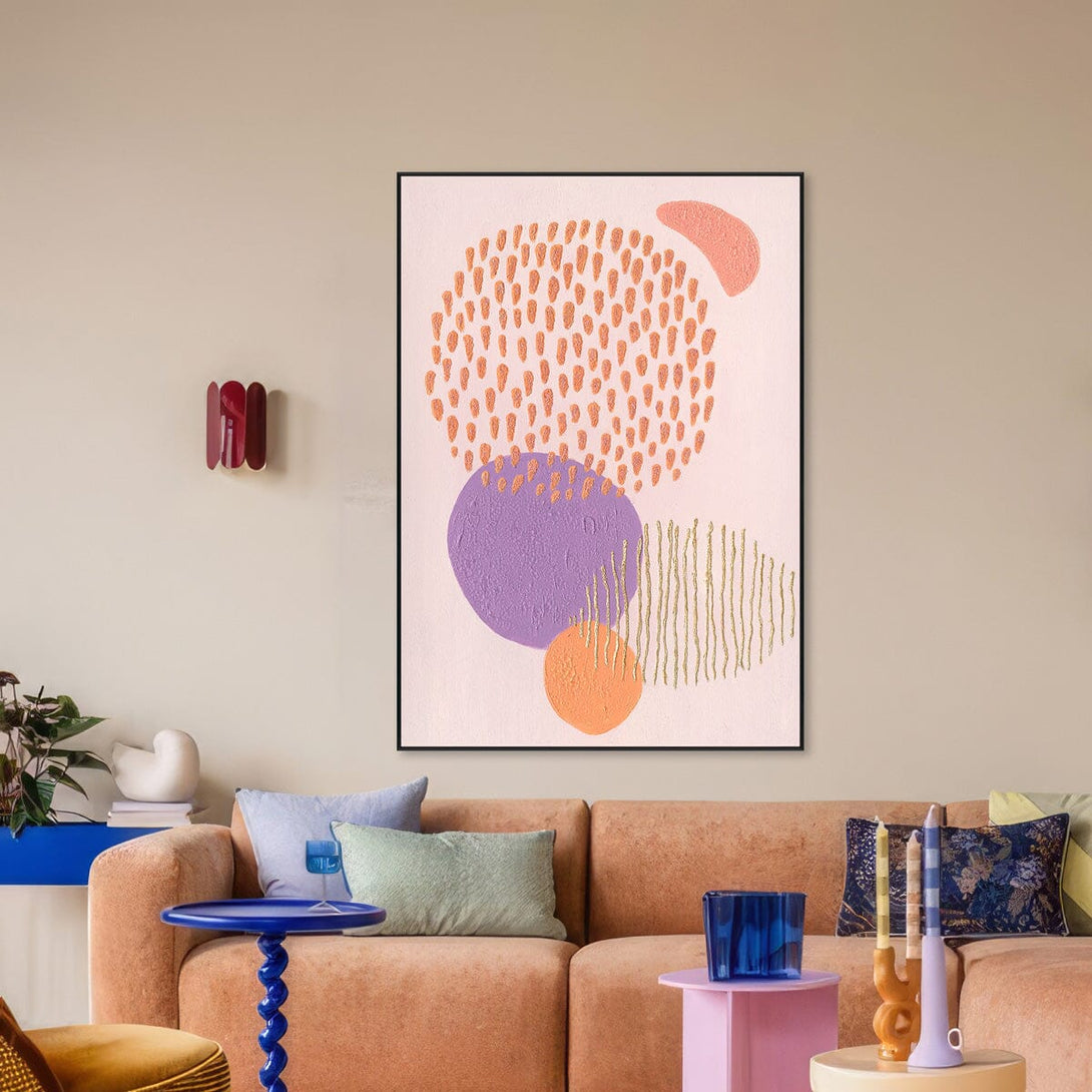 Lilac Whisper - Coral Textured Abstract #J4032 Painting artwepaint 