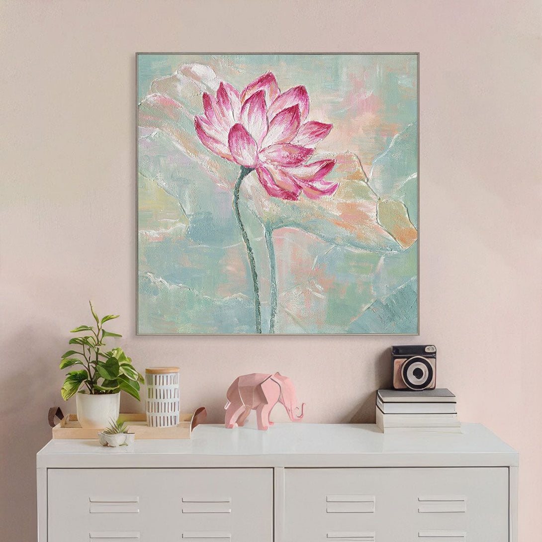 Lotus Radiance - Pastel Relief Painting#L0665 Painting artwepaint 