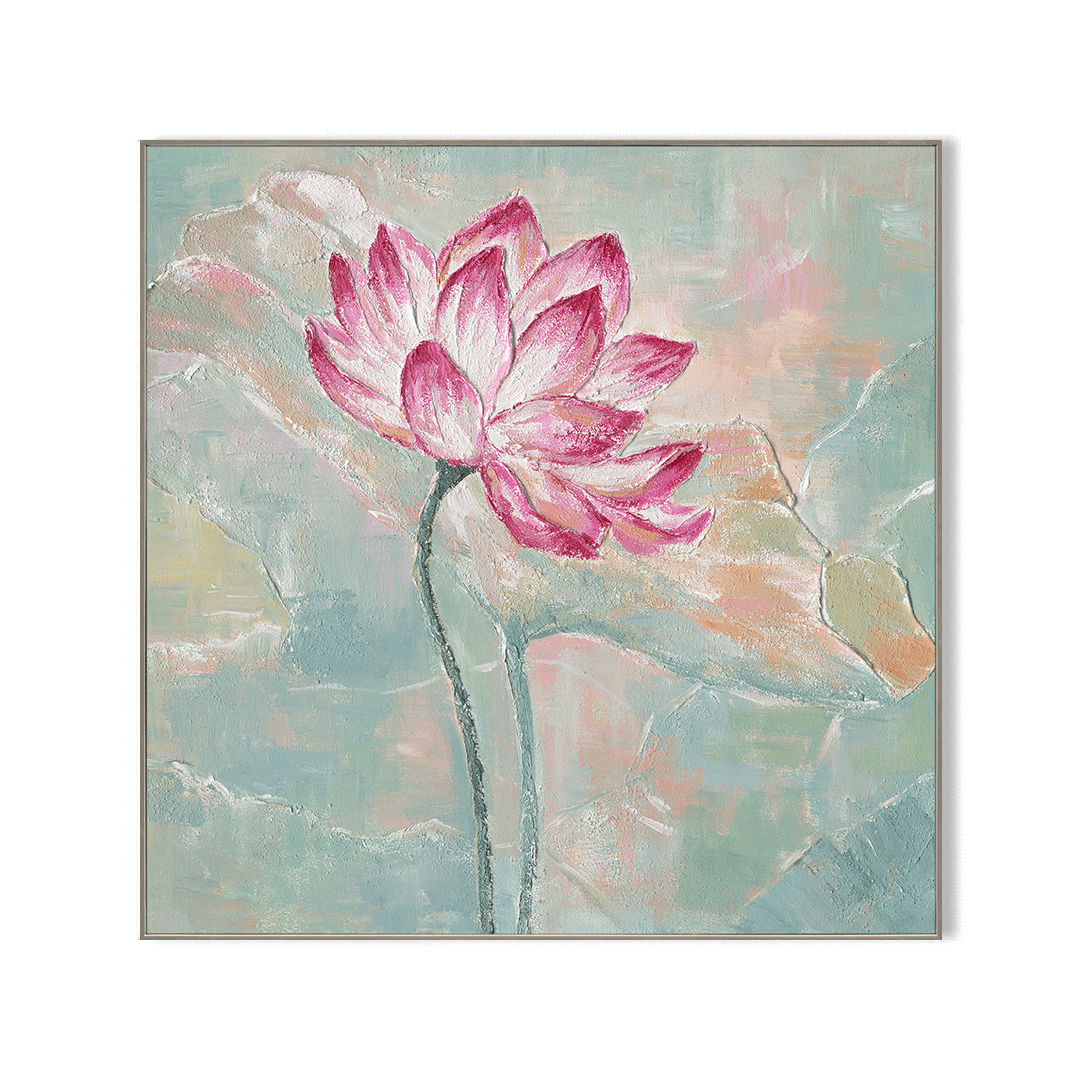 Lotus Radiance - Pastel Relief Painting#L0665 Painting artwepaint 