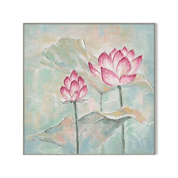 Lotus Serenity - Pastel Relief Painting#L0664 Painting artwepaint 