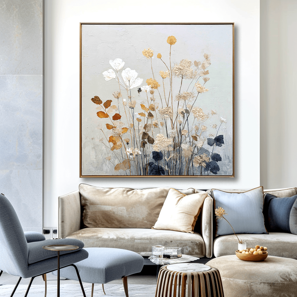 Meadow Glow - Botanical Wall Painting #61 Painting artwepaint 