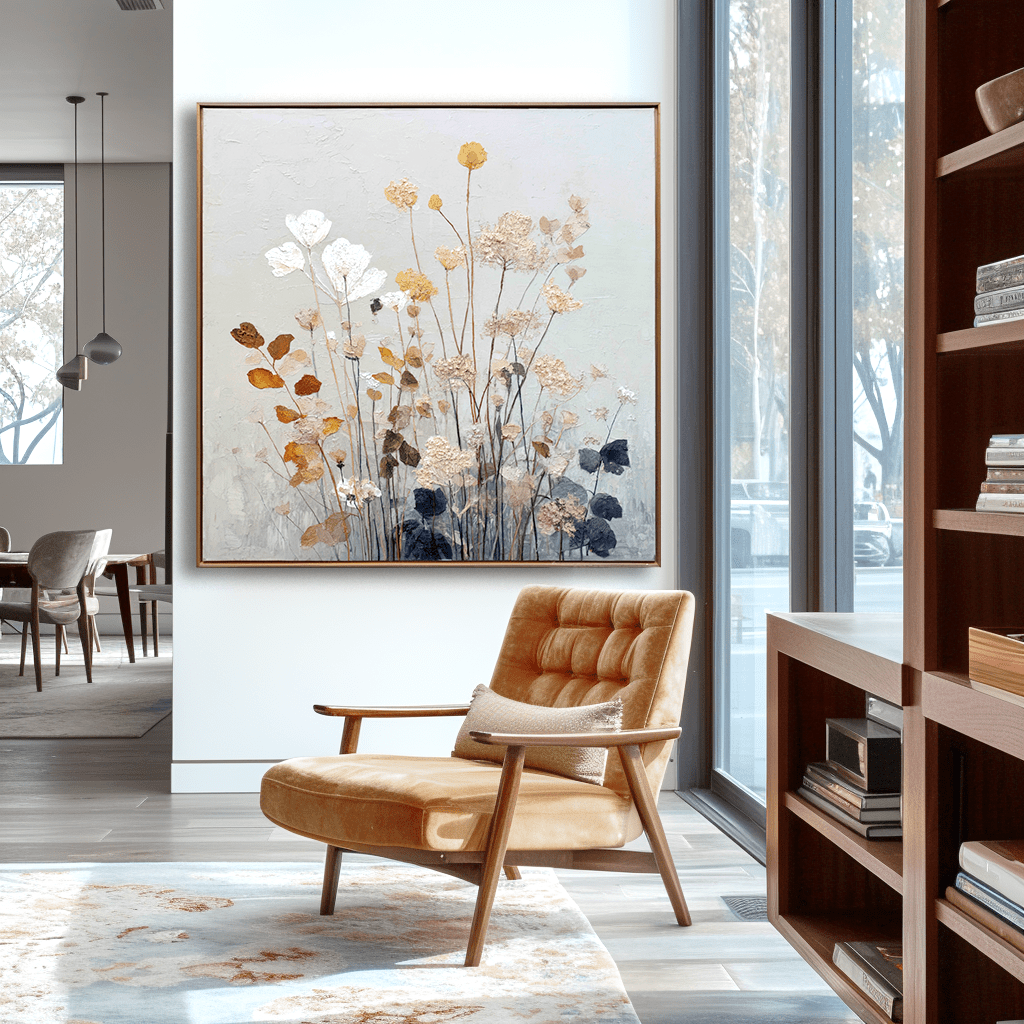 Meadow Glow - Botanical Wall Painting #61 Painting artwepaint 