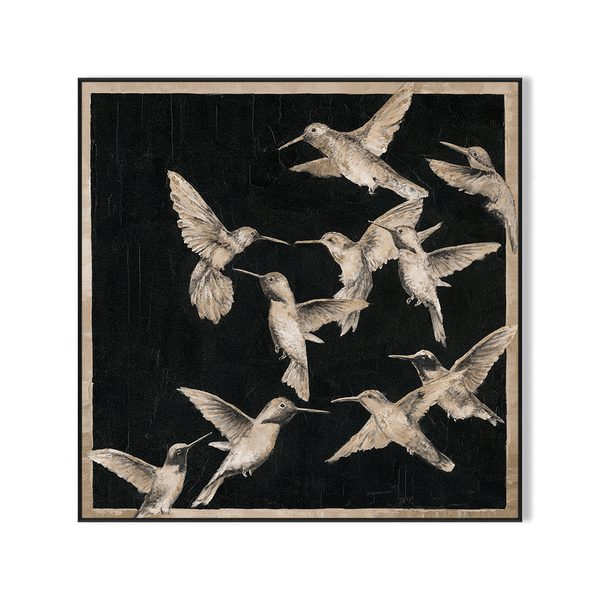 Midnight Flight – Hummingbird Abstract Painting#J3556 Painting artwepaint 