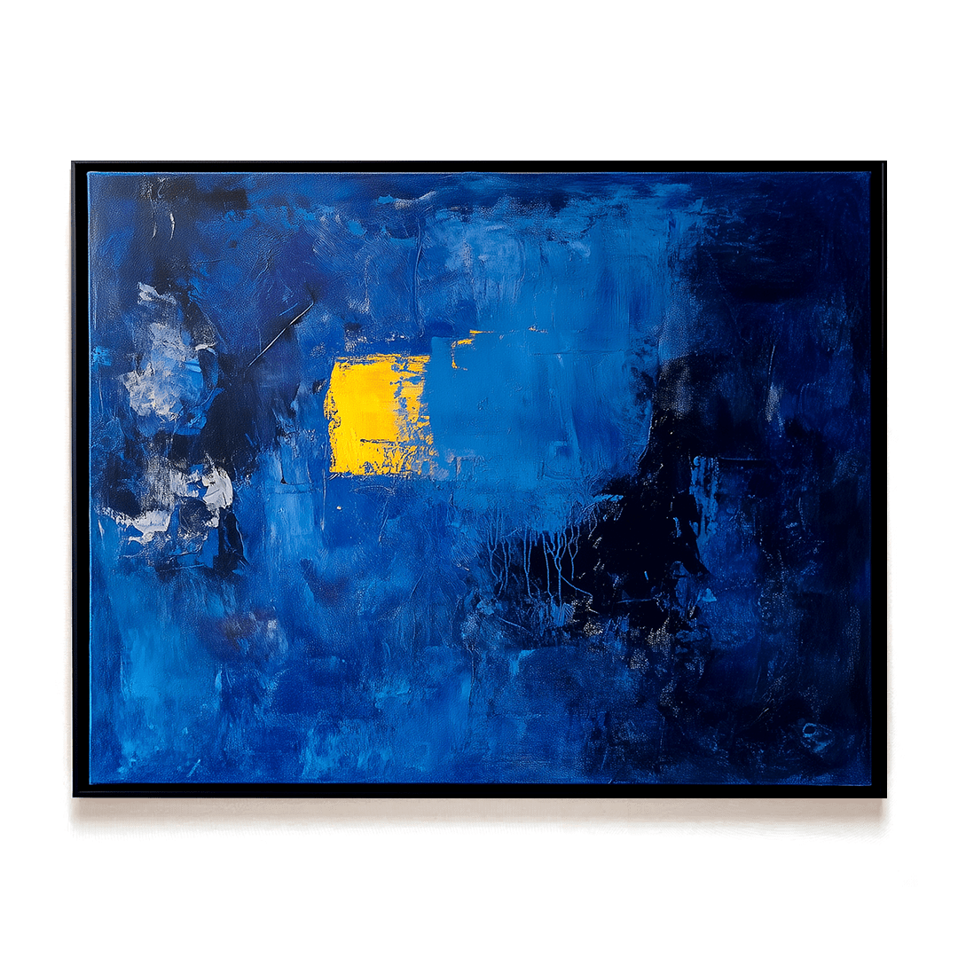 Midnight Glow – Blue Abstract Painting #82 Painting artwepaint 